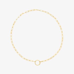 Harper Round Charm Chain Necklace