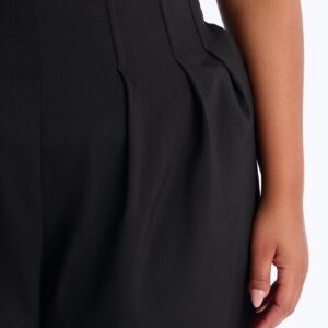 Talia Drape Wide-Leg Pant with Corset Waist Details - Image 7