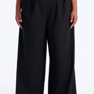 Talia Drape Wide-Leg Pant with Corset Waist Details - Image 6