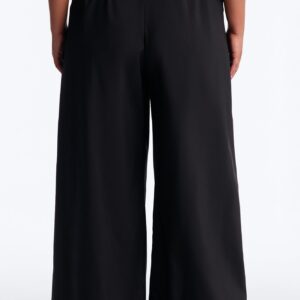 Talia Drape Wide-Leg Pant with Corset Waist Details - Image 8