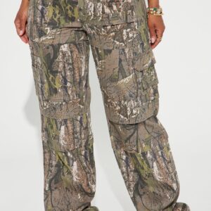 Tall Slouchy Camo Multi-Pocket Cargo Jeans - Image 3