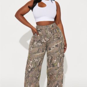 Tall Slouchy Camo Multi-Pocket Cargo Jeans - Image 5