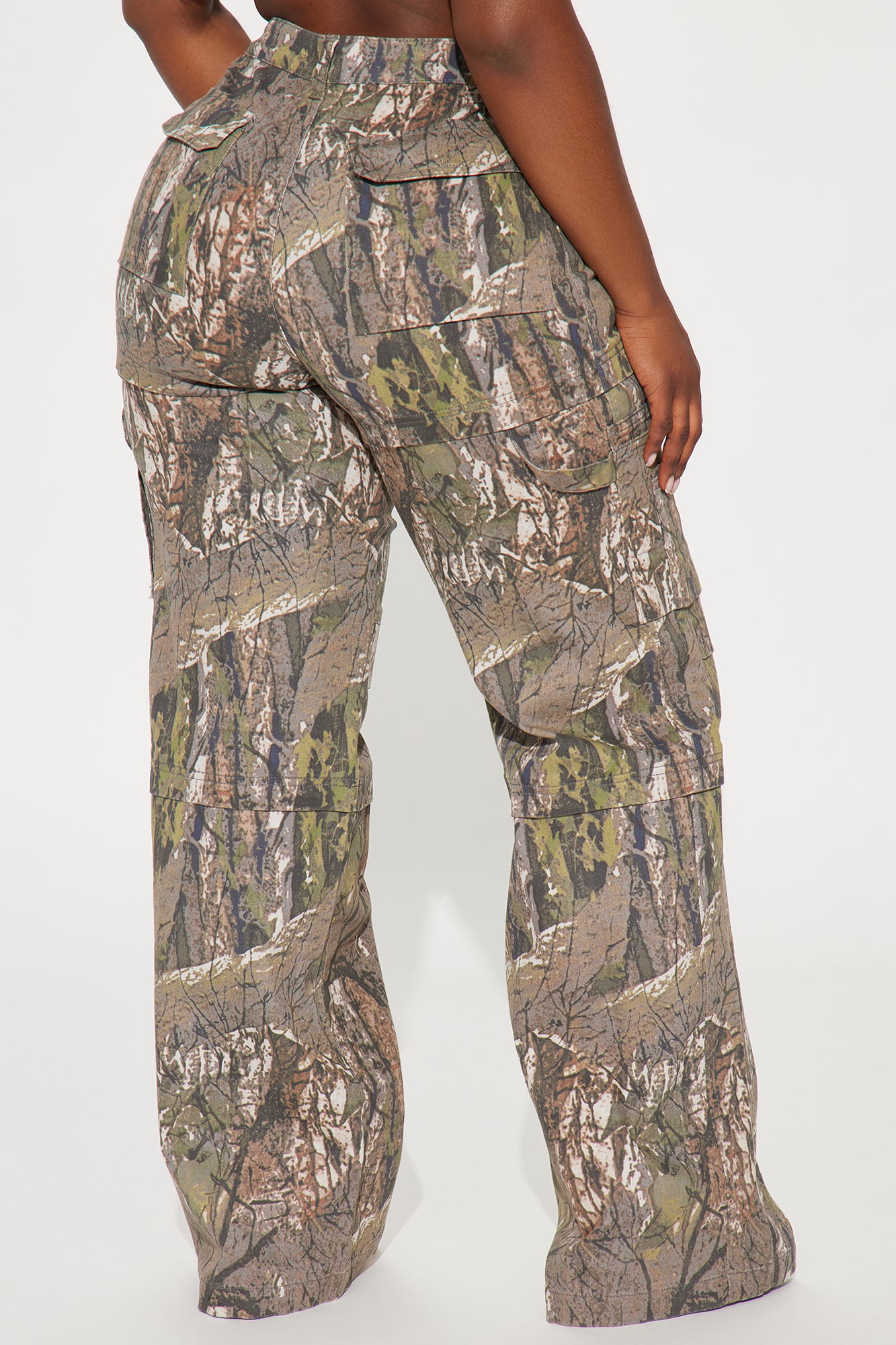 Tall Slouchy Camo Multi-Pocket Cargo Jeans - Image 7