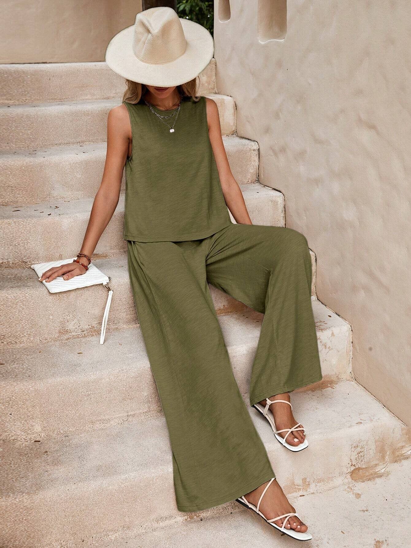 Elegant Casual Two-Piece Loungewear Set - Image 24