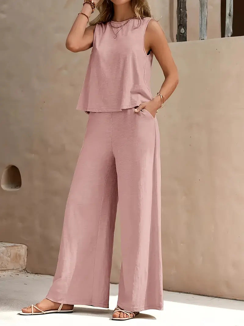 Elegant Casual Two-Piece Loungewear Set - Image 9