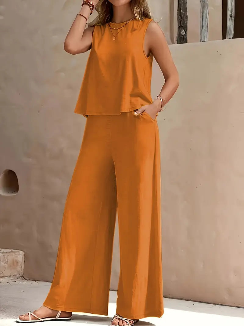 Elegant Casual Two-Piece Loungewear Set - Image 7