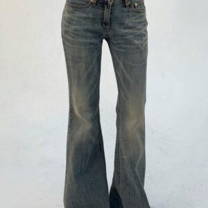 New-style Vintage Distressed Washed Denim Jeans That Flatter Your - Image 3