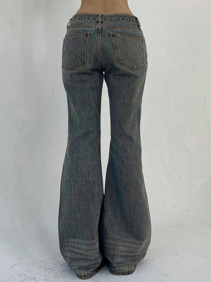 New-style Vintage Distressed Washed Denim Jeans That Flatter Your - Image 6