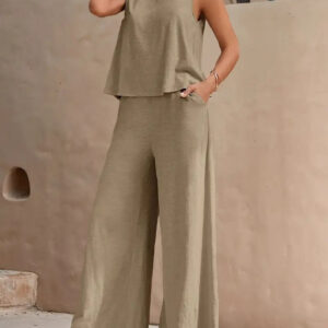 Elegant Casual Two-Piece Loungewear Set - Image 6