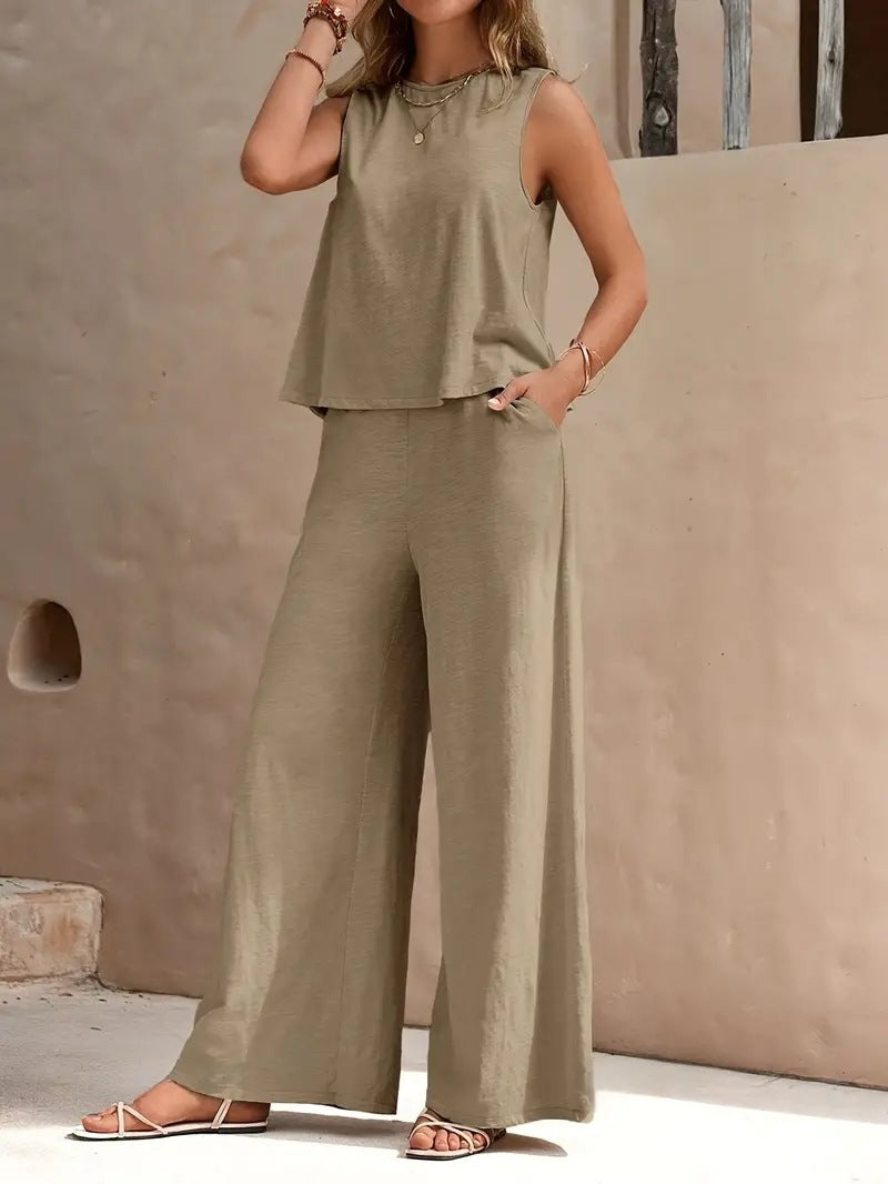 Elegant Casual Two-Piece Loungewear Set - Image 6