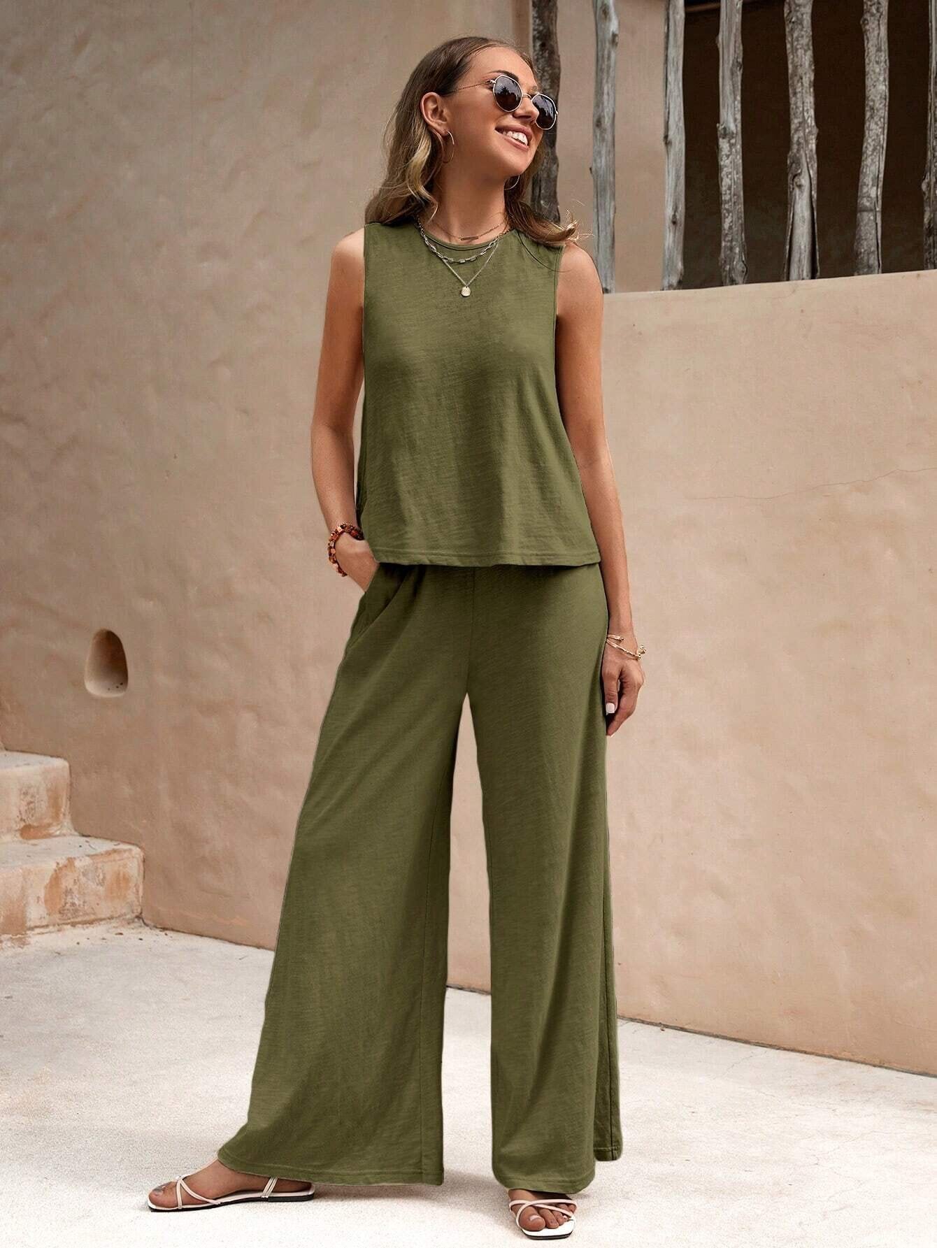 Elegant Casual Two-Piece Loungewear Set - Image 30