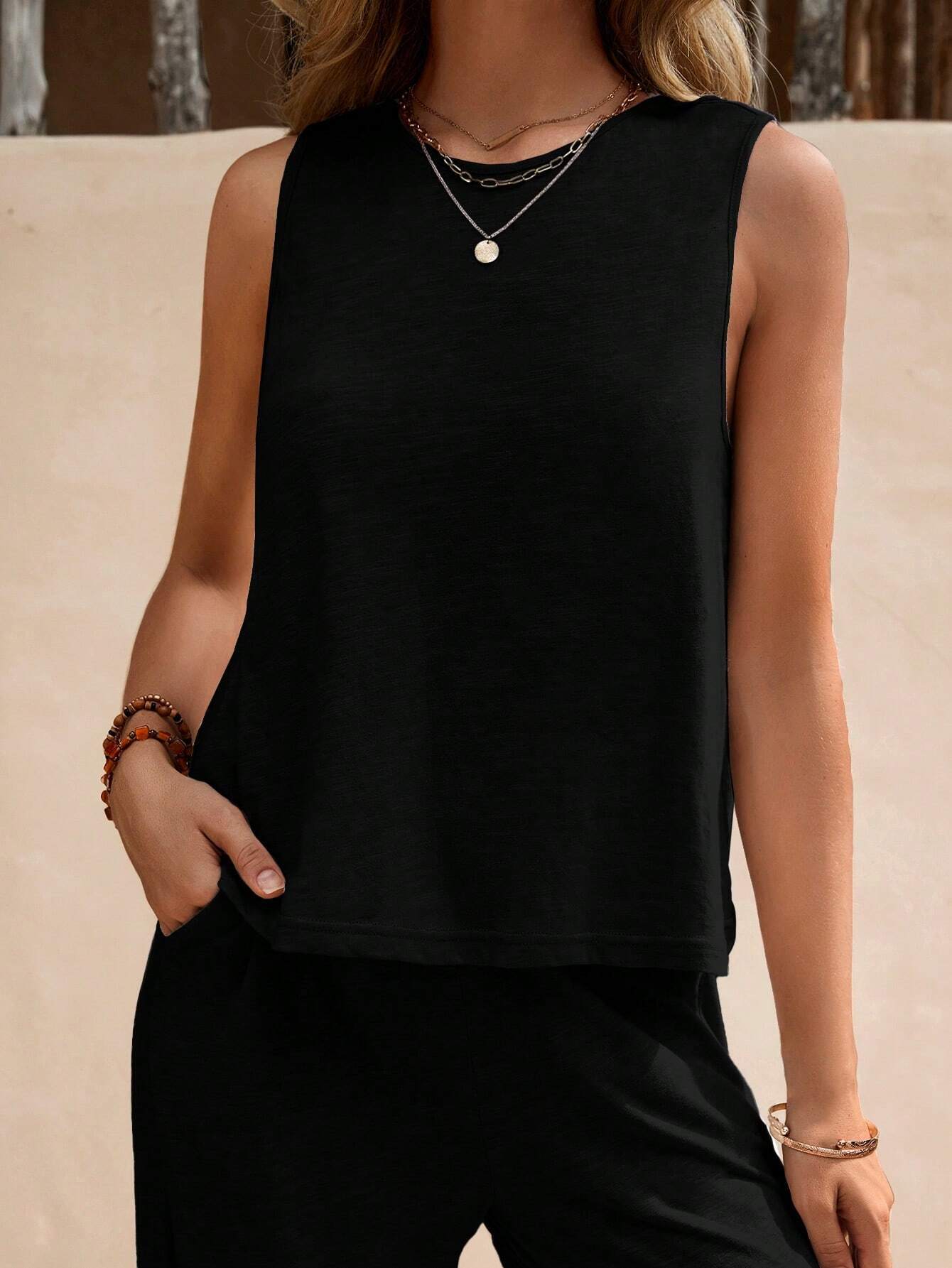 Elegant Casual Two-Piece Loungewear Set - Image 18