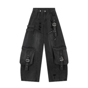Women's Utility Straight Leg Multi-Pocket Jeans - Image 10