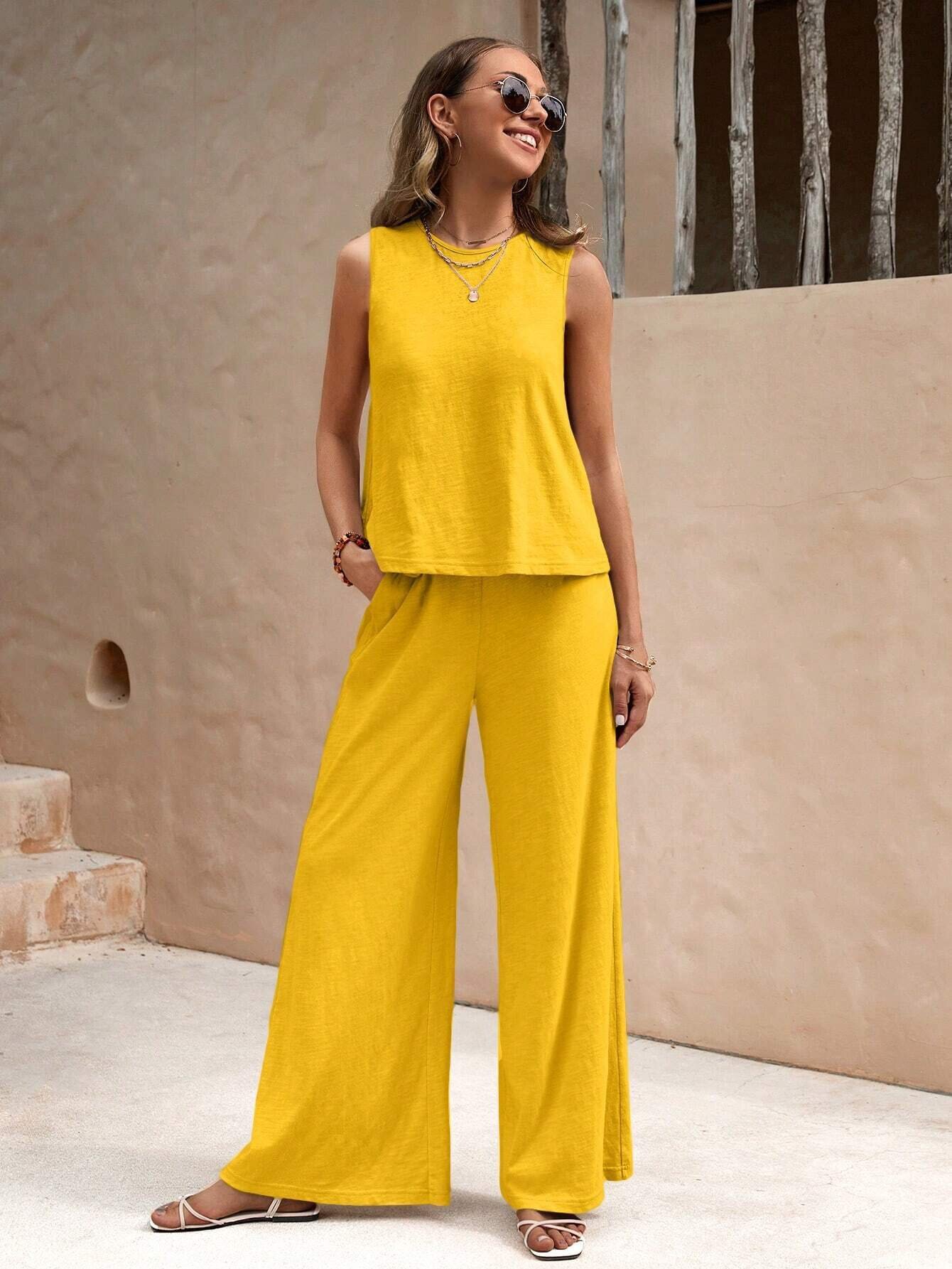 Elegant Casual Two-Piece Loungewear Set - Image 23